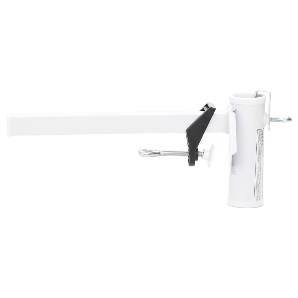 Vidaxl Parasol Mercone per balcone da 38 mm in acciaio bianco
