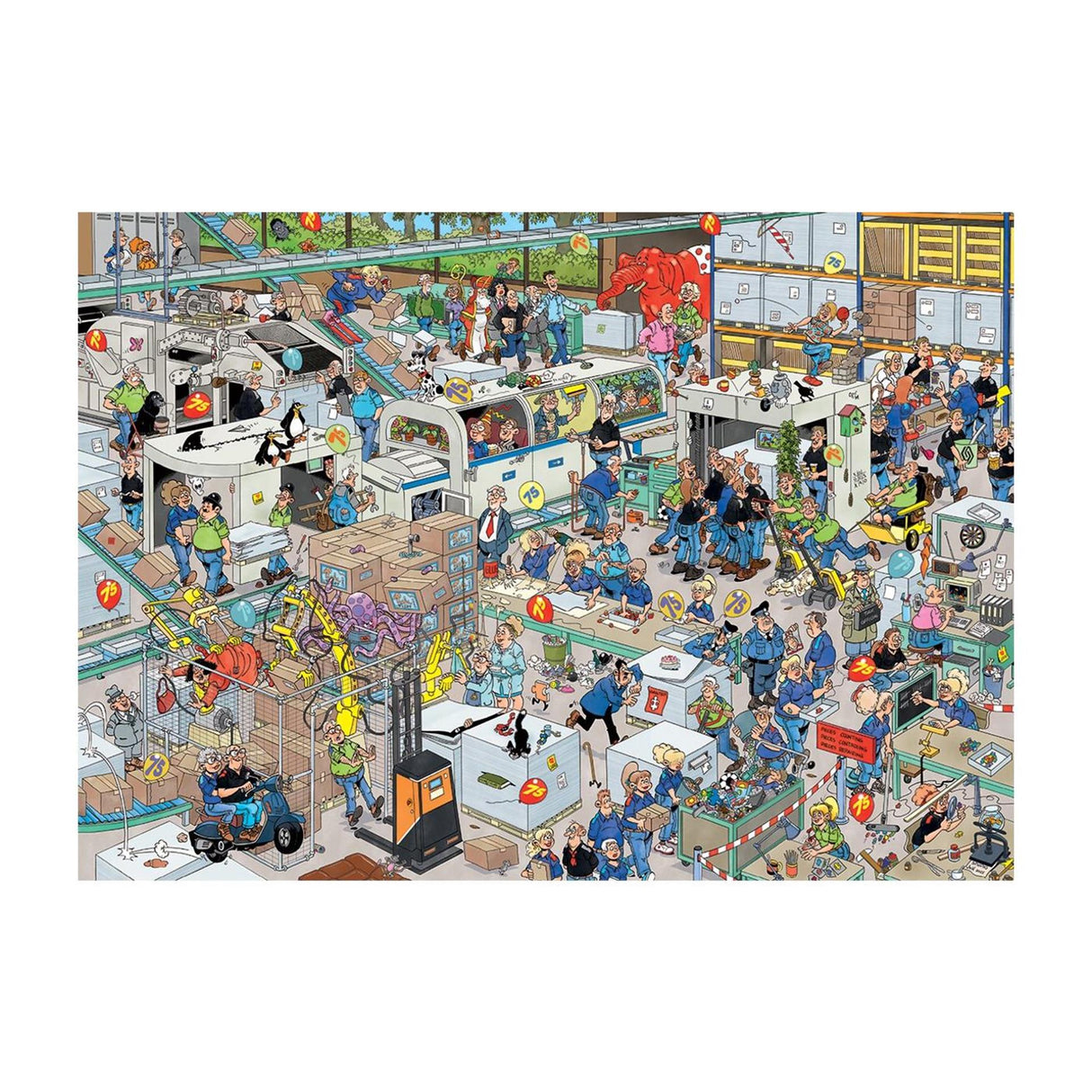 Puzzle géant Jan van Haasteren Games Factory (1000) | 2 pièces