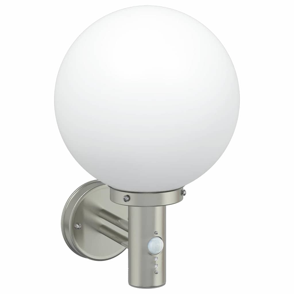 Vidaxl buiten wandlamp 2 pcs zilver 28 x 25 x 38 cm