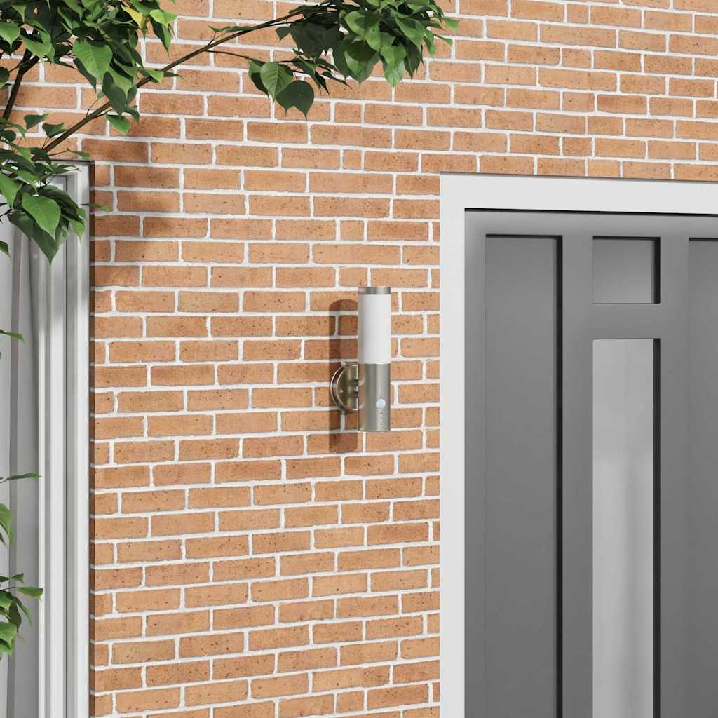 Vidaxx aplique de exterior plateado 15 x 7,5 x 33 cm