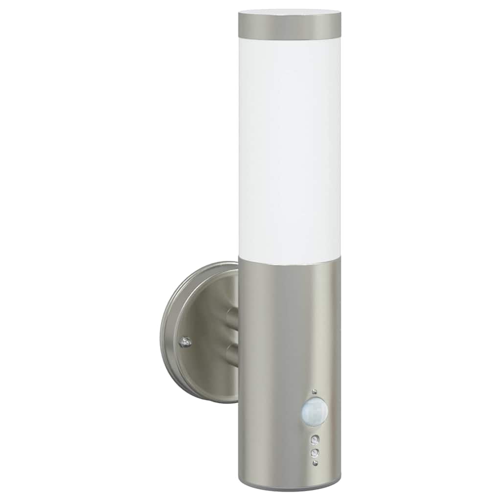 Vidaxx aplique de exterior plateado 15 x 7,5 x 33 cm