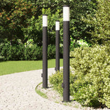 Vidaxx bolardo de iluminación con enchufe 3 piezas 110 cm acero inoxidable IP44