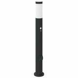 Vidaxl bolderarmatuur met sensor en stopcontact 80 cm roestvrij staal ip44