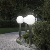 Vidaxl bolderverlichting 3 stuks 80 cm rvs ip44