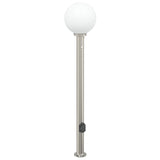 Vidaxl bolderarmatuur met sensor en stopcontact 120 cm roestvrij staal ip44