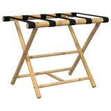 Vidaxl prtljažni stojalo Kolasibilno 62x42x50,5 cm bambus