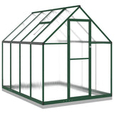 Vidaxl Tuinkas med grundlæggende ramme 224x169x202 cm aluminiumsgrøn