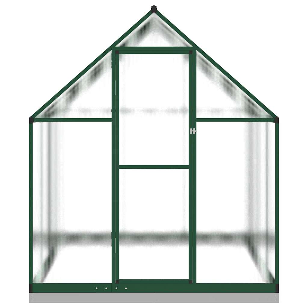 Vidaxl Tuinkas med grundlæggende ramme 224x169x202 cm aluminiumsgrøn