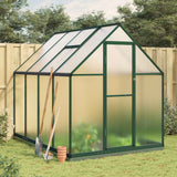 Vidaxl Tuinkas med grundlæggende ramme 224x169x202 cm aluminiumsgrøn