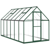 Vidaxl Tuinkas med grundlæggende ramme 334x169x195 cm aluminiumsgrøn