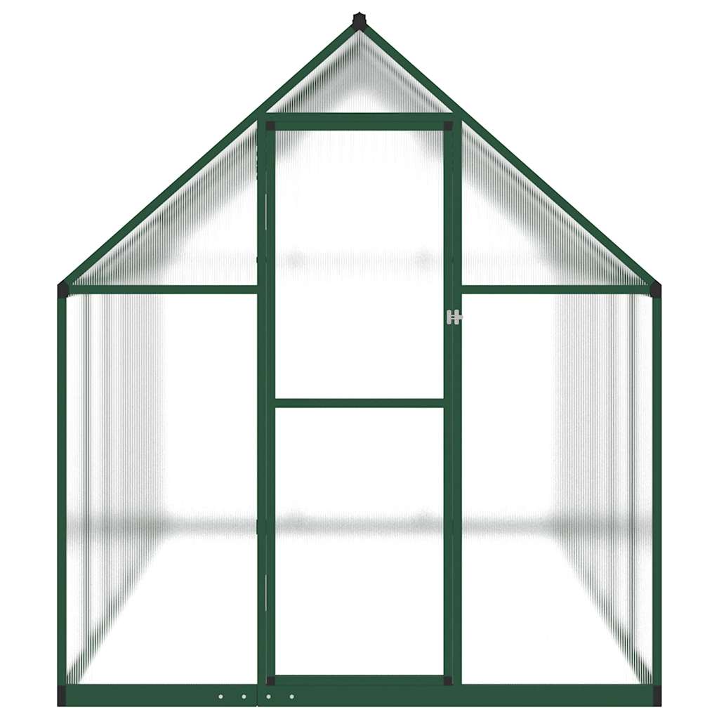 Vidaxl Tuinkas med grundlæggende ramme 334x169x195 cm aluminiumsgrøn