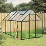 Vidaxl Tuinkas med grundlæggende ramme 334x169x195 cm aluminiumsgrøn