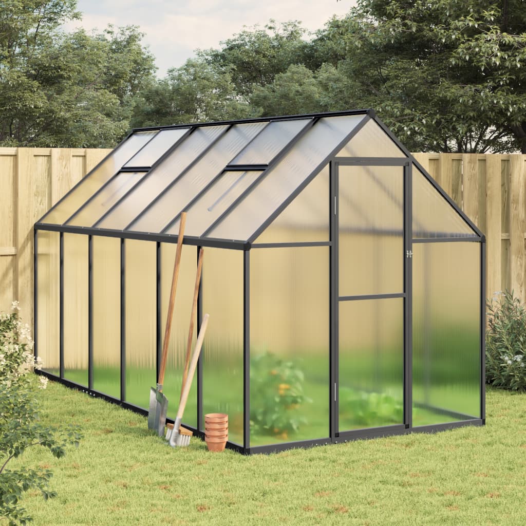 Vidaxl Turinkas mat Basis Frame 3344669x19 cm Aluminium Anthracit Faarf