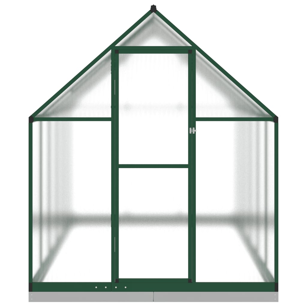 Vidaxl Tuinkas med grundlæggende ramme 334x169x202 cm aluminiumsgrøn