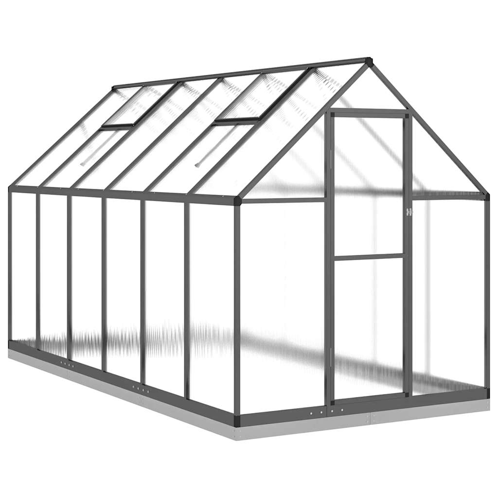 Vidaxl Turinkas mat Basis Frame 334x169x202 cm Aluminium Anthracit Faarf
