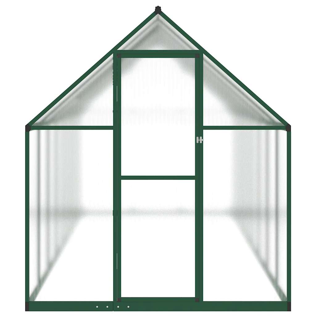 Vidaxl Tuinkas med grundlæggende ramme 445x169x195 cm aluminiumsgrøn