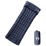 Vidaxl Camping Matratz mat Këssen Selbstblawelen Single Grey