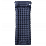 Vidaxl Camping Matratz mat Këssen Selbstblawelen Single Grey