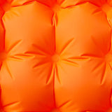 Colchón de campamento de Vidaxl con almohada a sí misma naranja soltera