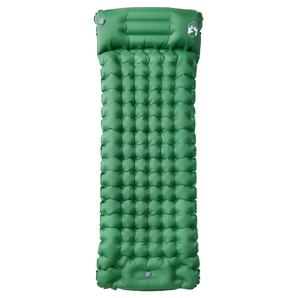 Vidaxl Camping Matratz mat Këssen Selbstbehalt 1-Persoun Griewer