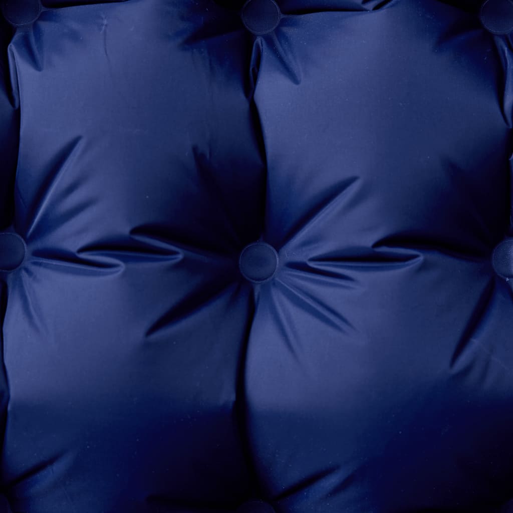Materasso da campeggio Vidaxl con cuscino autoprodotta singola blu navy