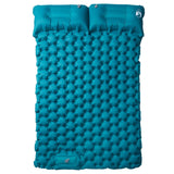 Colchón de campamento de Vidaxl con almohadas a sí misma azul de 2 personas