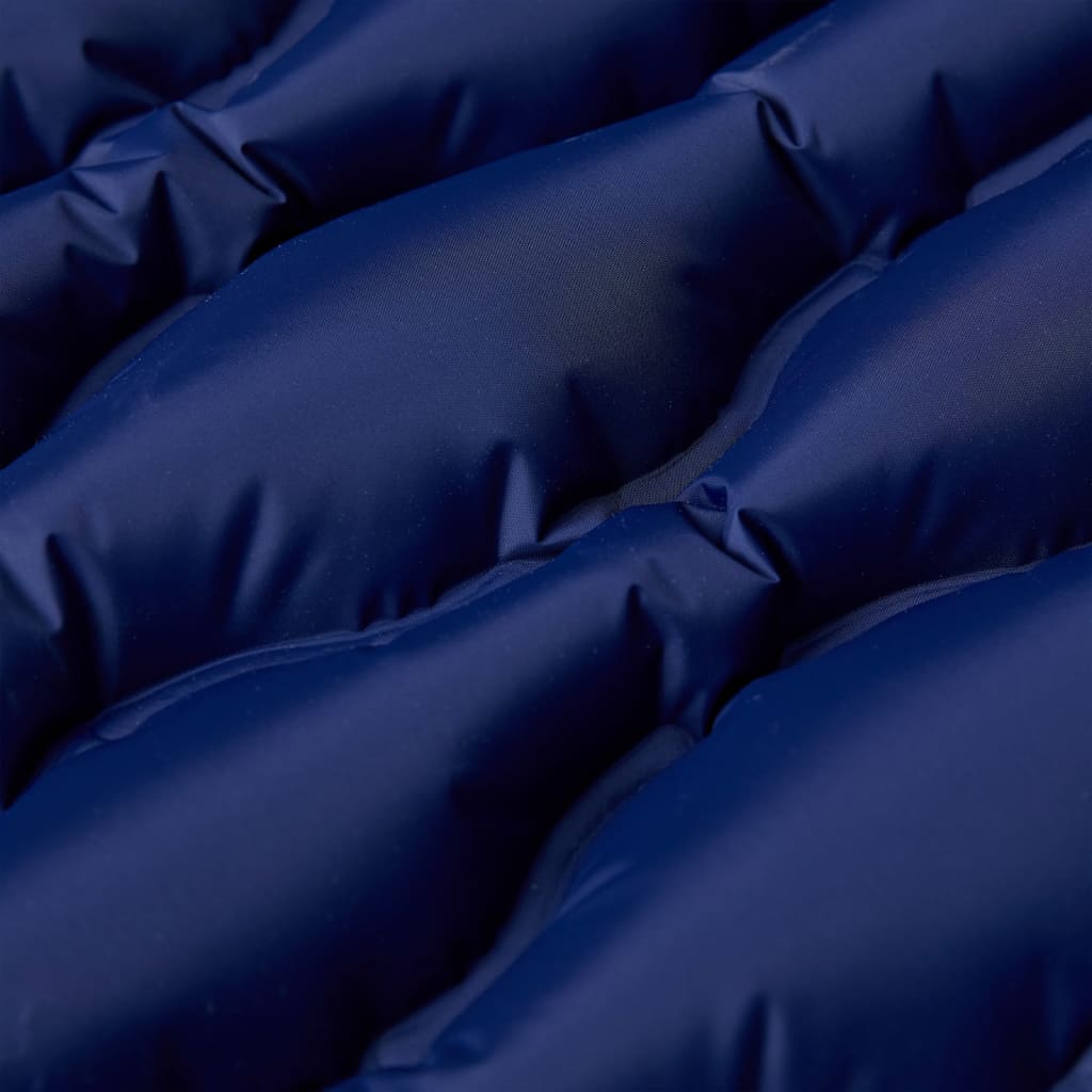Vidaxl Camping Matratz mat Këssen Selbstbehalt Single Navy Blo