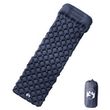 Colchón de campamento Vidaxl con cojín inflable single gris