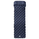 Colchón de campamento Vidaxl con cojín inflable single gris
