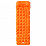 Colchón de campamento Vidaxl con una almohada de naranja inflable de 1 persona