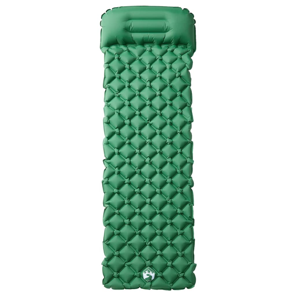 Colchón de campamento Vidaxl con una vegetación inflable de 1 persona
