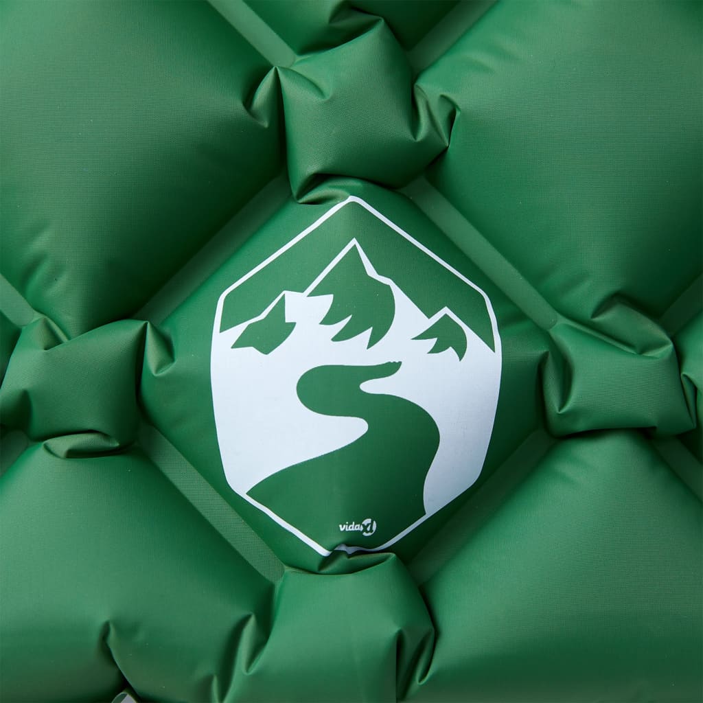 Colchón de campamento Vidaxl con una vegetación inflable de 1 persona