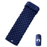 Colchón de campamento de Vidaxl con un inflable Blue Blue marina de 1 persona inflable