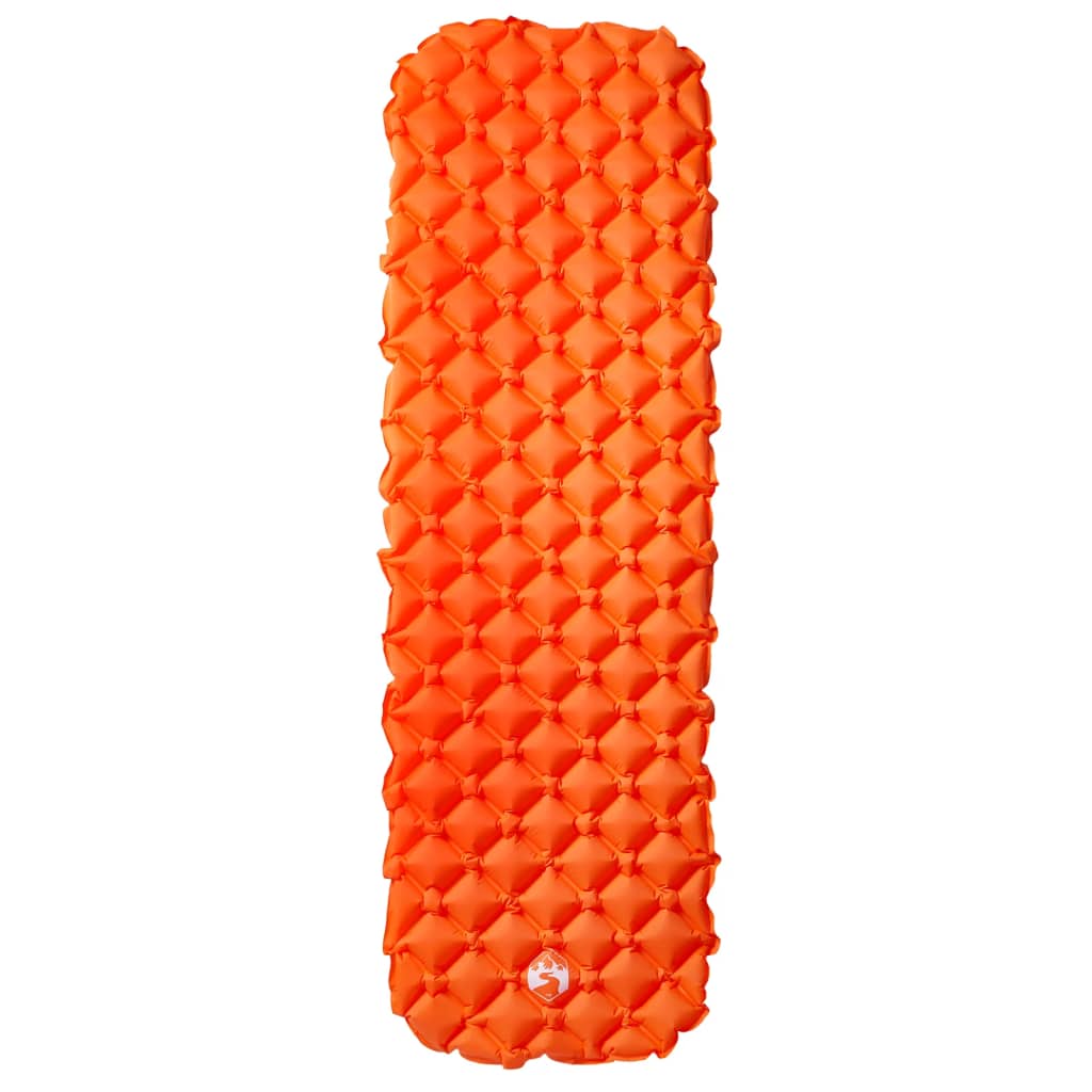 Vidaxl Camping Madras oppustelig 190x58x6 cm 1-person orange