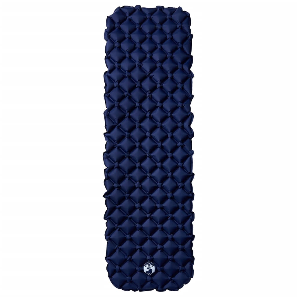 Vidaxl Camping Madras oppustelig 190x58x6 cm 1-person Navy Blue