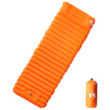 Vidaxl Camping Matratz mat Këssen Selbstbehälter Single Orange
