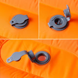 Vidaxl Camping Matratz mat Këssen Selbstbehälter Single Orange