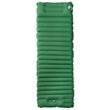 Vidaxl Camping mattress with pillow self-upcoming 1-person greenery