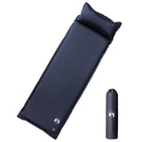 Colchón de campamento de Vidaxl con almohada que tiene un solo gris.