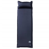 Colchón de campamento de Vidaxl con almohada que tiene un solo gris.