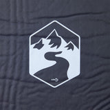 Colchón de campamento de Vidaxl con almohada que tiene un solo gris.