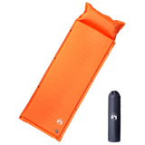 Vidaxl Camping Matratz mat Këssen Selbstbehälter Single Orange