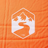 Vidaxl Camping Matratz mat Këssen Selbstbehälter Single Orange