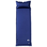 Vidaxl Camping Matratz mat Këssen Selbstbehalt Single Navy Blo
