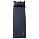 VidaXL Camping mattress with pillow self-blowing single gray