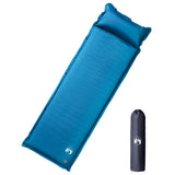 Colchón de campamento Vidaxl con almohada autoclovable de 1 persona turquesa
