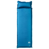 Colchón de campamento Vidaxl con almohada autoclovable de 1 persona turquesa