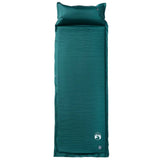 Colchón de campamento de Vidaxl con almohada de vegetación de 1 persona auto-uper