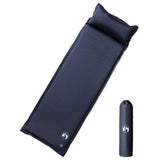 Colchón de campamento de Vidaxl con almohada que tiene un solo gris.