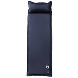 Colchón de campamento de Vidaxl con almohada que tiene un solo gris.